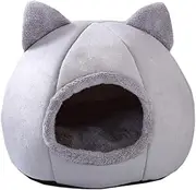 Beautiful Pet Cat Bed | Round Walk-in Plush Mattress, Removable Cat Cover (Size : M: 35 * 35 * 31cm) (Size : M: 35 * 35 * 31cm)