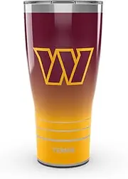 Tervis Traveler NFL Washington Commanders - Ombre Triple Walled Insulated Tumbler Travel Cup Keeps Drinks Cold & Hot, 30oz, Stainless Steel