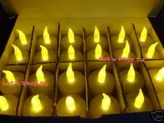 Lot 96 LED Flickering Candle Wedding Party Vase Tea Light Tealight Decoration