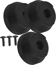 BESTYASH 3pcs Three-sled Cane Anti-slip Pad Attachments for Walking Canes Crutch Tips Non Slip Cane Tips Cane Replacement Tip Walking Stick Foot Pad Walking Stick Tip Black Rubber