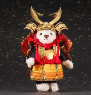 Steiff Teddy Bear Samurai Japanese Hayabusa II Japan Limited
