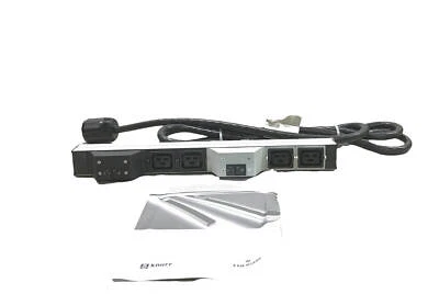 Emerson Knurr Vertiv DI-Strip Vertical Rackmount 4 Outlet PDU & Surge 035352051