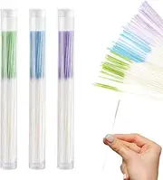 [TISCH] 3 Pieces Ear Hole Cleaner Rods, Earring Hole Cleaner, Ear Hole Cleaning Line, Ear Hole Odour Removal, Cleaning Tool (with Plastic Storage Tubes)
