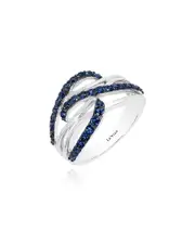 Le Vian 14K White Gold 0.91 ct. tw. Sapphire Ring 7 NoColor