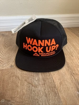 Wanna Hook Up? Mountain Recovery SnapBack Hat NWT