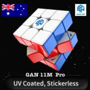 AU Stock GAN 11 m Pro UV Coated Flagship Magnetic 3x3 Speed Magic Cube Puzzle