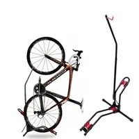 在飛比找momo購物網優惠-【運動收納哥】黑紅 腳踏車車架 自行車車架 立車架 置車架 