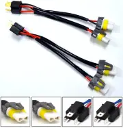 Conversion Wire H6054 to 9005 9006 Two Harness Head Light Bulb Adapter Plug Lamp (for: Mitsubishi)