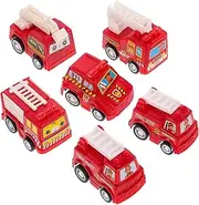 ERINGOGO 1 Mini Fire Engine Model Push and Go Trucks for Early Educational Vehicle Playhouse for Boys and Years Old and Up Present for Christmas and Learning