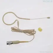 Beige Headset Microphone for Audio-Technica Wireless System Single earset Mics