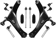 Front Lower Control Arm Tie Rod Boot Suspension 10pcs Kit Compatible For Subaru Legacy Outback 2005 2006 2007 2008 2009