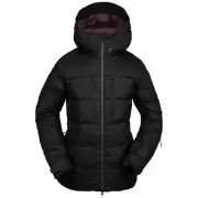 VOLCOM Women's LIFTED DOWN Hooded SNOW Jacket - BLK - Large - NWT LAST ONE LEFT