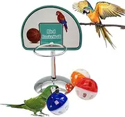 Parrot Toys for Medium Birds, Small Parrot Toys with 3 Balls, Interactive Cage Activity Enrichment for Small Medium Conure