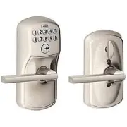 Schlage FE595-PLY-LAT Keypad Entry Lock - Nickel