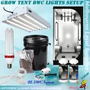 Hydroponics Grow Tent CFL T5 Propagation Grow Light 27L DWC System Nutrient Kit