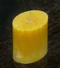 70 hour LEMON MYRTLE & ORANGE PEEL Yellow Oval CANDLE Australian Scented Range