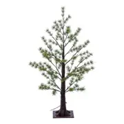 Vickerman 3' Green Mini Pine Twig Tree. Warm White 3mm Wide Angle LED lights.