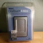 Maxtor OneTouch 4 Mini 160 GB 2.5" USB 2.0 Portable Hard Drive Factory Sealed