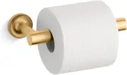 Kohler K-14377-2MB Purist Toilet Paper Holder, Vibrant Brushed Moderne Brass