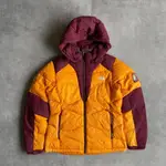 THE NORTH FACE 北面 羽絨服 夾克外套 800FP 黄色 尼龍 棕色 日本直送 二手