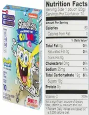 Betty Crocker Fruit Snacks, SpongeBob SquarePants 10 0.875 Ounce