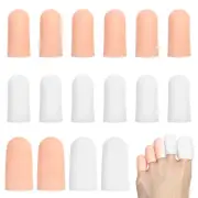 10/8 pc Gel Toe Cap Silicone Toe Protector Toe Guards Cushion for Corn Callus