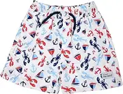 [Flap Happy] Boys' UPF 50+ Wesley Swim Trunks with Mesh Liner