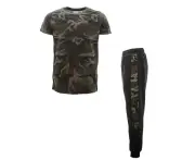 FIL Men's Camo T-Shirt & Tracksuit Set - Green Camo