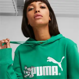 【PUMA】上衣 男款 女款 長袖上衣 厚帽T 運動 歐規 綠 62195186