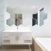 Acrylic Mirror Self-Adhesive Classic Hexagonal Shape For Living Room Bedroom