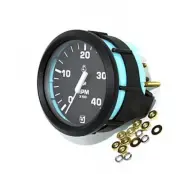 NEW OEM Ultraflex Uflex Analog Tachometer Gauge 4000 RPM 12V Black #60510J