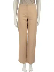 Beige Logo Jacquard Tailored Trousers