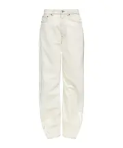MM6 Maison Margiela Rivet Detailed Jeans 25,26,27,28,29 white