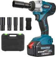 IRONFIST Cordless Impact Wrench, Electric Power Impact Screwdriver with 21V Lith