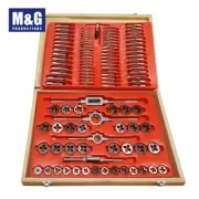 110pcs /set Fully Gounding Thread HSS Metric Taps and Dies (M3-M18)