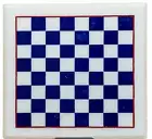 18'' White Marble Chess Table Top Pietra Dura Inlay Children Game Kids c8