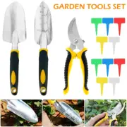 Garden Hand Tool Set Home Gardening Kit Transplanter Pruner Plant Labels qrVfL