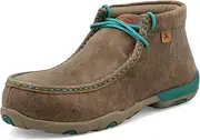 [Twisted X] Women's Shoes, Casual Slip-on Driving Shoes - Leather, Ankle-High Casual Shoes for Women with Machine-Washable Footbed, Composite Insole, and Slip-Resistant Rubber Outsole