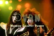 KISS Paul Stanley + Ace Frehley Detroit 1977 FINE ART Photo 11"x14" fr Orig Film
