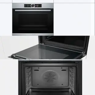 BOSCH 博世 HBG656BS1 8系列 嵌入式烤箱 60 x 60 cm 經典銀 實體門市