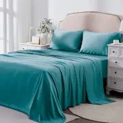 3 Piece Single Bed Sheet Set-2000Tc Bedding Sheets & Pillowcases -Breathable Bed