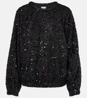 [Isabel Marant] Isabel Marant Dabia sequined top AU 8 black