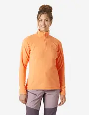 WOMENS DAYBREAKER 1/2 ZIP FLEECE, Apricot Crush | Helly Hansen AU