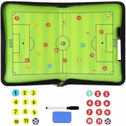 Foldable Football Coach Tactics Board Double-Sided Magnetic Coaching C