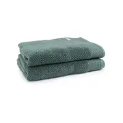 2pc Onkaparinga 90x167cm Avalon Bath Sheet 550GSM Fir Green