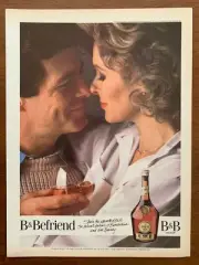 1985 B&B Liqueur Vintage Print Ad/Poster Retro 80s Romance Retro Bar Art Décor