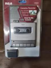 RCA Cassette Recorder RP3503 Built in Microphone Stand up Mic & AC Adapter