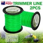 1/2x Commercial Spiral Twist Trimmer Line 2.4mm 370m Mowing Whipper Snipper Cord