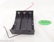 1pc Hold Three 3 Li-ion 18650 Battery Holder Case Series 11.1V With 2 Leads Wire