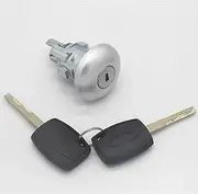 Complete Lock Set Ignition Switch Door Lock, for Ford, Transit MK8 Custom Tourneo Custom car Door Lock(Left Lock)